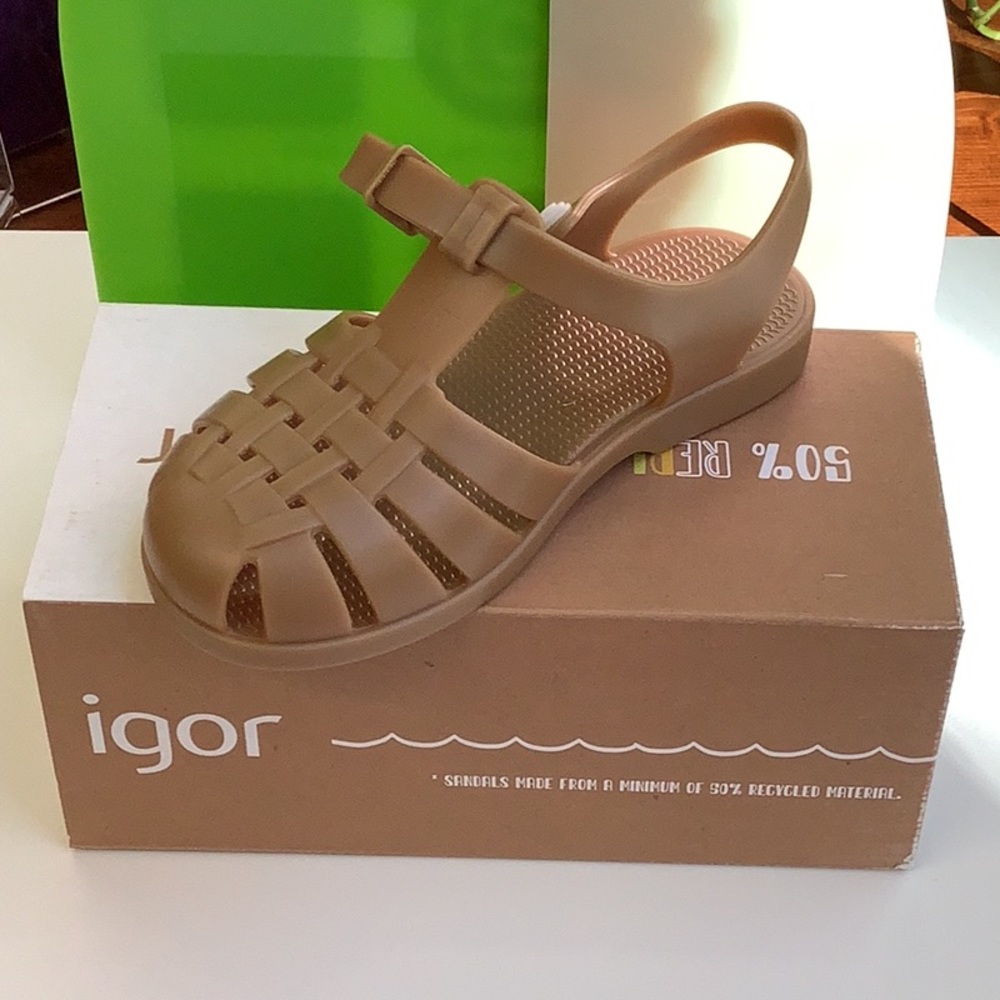 Kids Brown jelly sandals